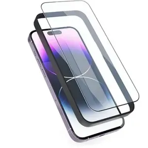 Epico Edge To Edge ochranné sklo pro iPhone 13 / 13 Pro / iPhone 14  - 2ks s instalačním rámečkem