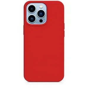 Epico Silikonový kryt na iPhone 13 s podporou uchycení MagSafe - červený