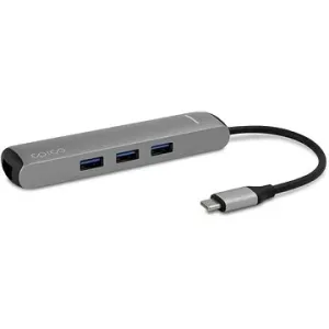 Epico Hub Slim s rozhraním USB-C pro notebooky a tablety - stříbrný