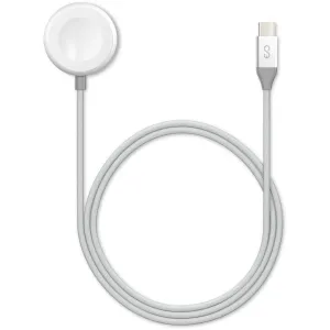 Epico Apple Watch nabíjecí kabel USB-C 1.2m - stříbrný
