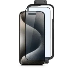 Epico Edge to Edge ochranné sklo pro iPhone 15 Pro Max  - 2ks s instalačním rámečkem