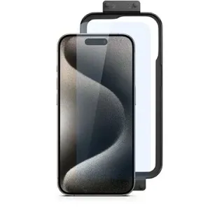 Spello by Epico ochranné sklo pro iPhone 15 - 2ks s instalačním rámečkem