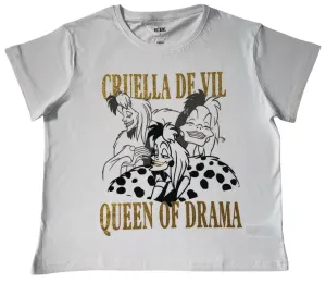 EPlus Dámské tričko 101 Dalmatinů - Cruella šedé Velikost - dospělý: XL