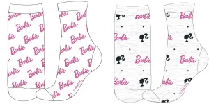EPlus Sada 2 párů dětských ponožek - Barbie, různé vzory Velikost ponožek: 31-34