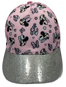 EPlus Dívčí kšiltovka - Minnie Mouse glitrovaná růžová Velikost kšiltovka: 54
