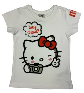 EPlus Dívčí tričko - Hello Kitty černé Velikost - děti: 134