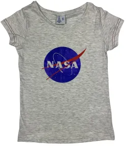 EPlus Dívčí tričko - NASA šedé Velikost - děti: 158
