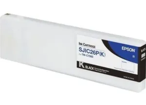 Epson SJIC26P-K C33S020618 pro ColorWorks, černá (black) originální cartridge