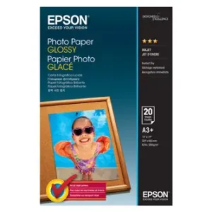 Epson Photo Paper Glossy, foto papír, lesklý, bílý, A3+, 200 g/m2, C13S042535, pro inkoustové tiskárny