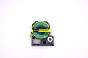 Epson SU7Y, 7mm, 12mm x 2, 5m, černý tisk / žlutý podklad, smršťovací kompatibilní páska