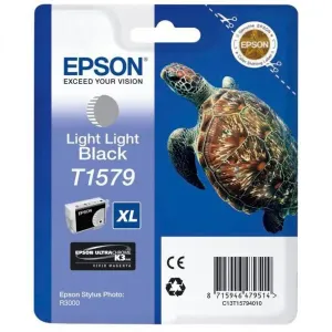 EPSON T1579 (C13T15794010) - originální cartridge, světle světle černá, 26ml