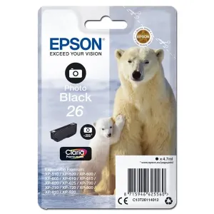 EPSON T2611 (C13T26114012) - originální cartridge, fotočerná, 4,7ml