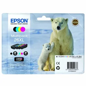 EPSON T2636 (C13T26364010) - originální cartridge, černá + barevná, 12,2ml/3x9,7ml