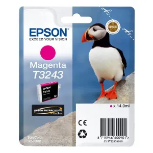 EPSON T3243 (C13T32434010) - originální cartridge, purpurová, 14ml