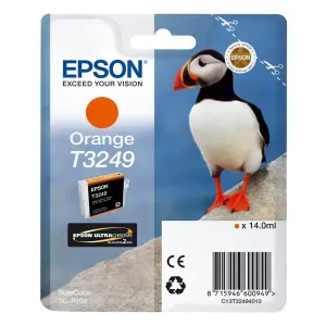 EPSON T3249 (C13T32494010) - originální cartridge, oranžová, 14ml