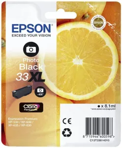 Epson T33614012, T33XL foto černá (photo black) originální cartridge
