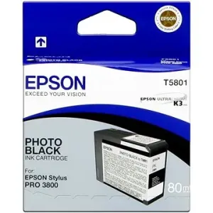 EPSON T5801 (C13T580100) - originální cartridge, fotočerná, 80ml
