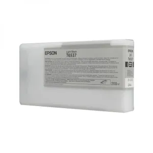 EPSON T6537 (C13T653700) - originální cartridge, světle černá, 200ml