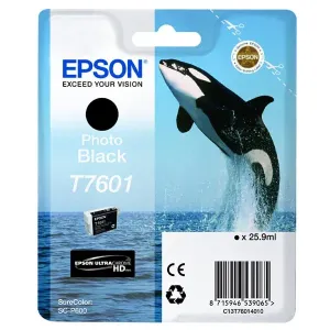 EPSON T7601 (C13T76014010) - originální cartridge, fotočerná, 25,9ml