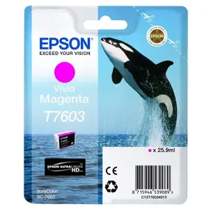 EPSON T7603 (C13T76034010) - originální cartridge, purpurová, 25,9ml