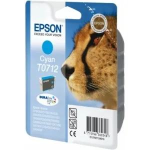 EPSON T0712 (C13T07124022) - originální cartridge, azurová, 5,5ml