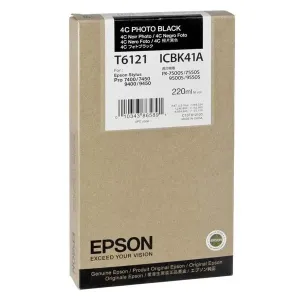 EPSON T6121 (C13T612100) - originální cartridge, fotočerná, 220ml