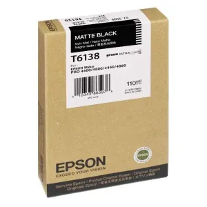 EPSON T6138 (C13T613800) - originální cartridge, matně černá, 110ml
