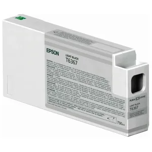 EPSON T6367 (C13T636700) - originální cartridge, světle černá, 700ml