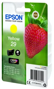 Epson originální ink C13T29844022, T29, yellow, 3, 2ml, Epson Expression Home XP-235, XP-332, XP-335, XP-432, XP-435
