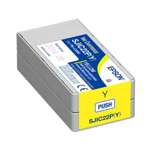 Epson SJIC22P(Y) C33S020604 pro ColorWorks, žlutá (yellow) originální cartridge #326139