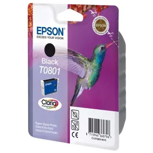 EPSON T0801 (C13T08014011) - originální cartridge, černá, 7,4ml