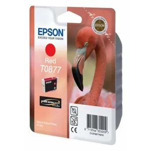 EPSON T0877 (C13T08774010) - originální cartridge, červená, 11,4ml