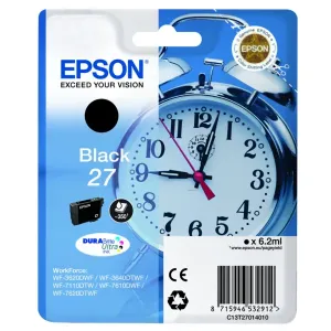 EPSON T2701 (C13T27014022) - originální cartridge, černá, 6,2ml