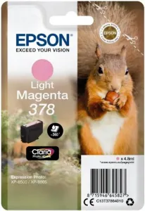 EPSON T3786 (C13T37864010) - originální cartridge, světle purpurová, 4,8ml