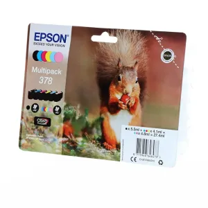 EPSON T3788 (C13T37884010) - originální cartridge, barevná, 1x5,5ml/3x4,1ml/2x4,8ml