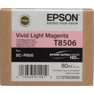 Epson T8506 světlá purpurová (light magenta) originální cartridge