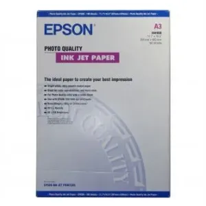 Epson S041068 Photo Quality InkJet Paper, foto papír, matný, bílý, A3, 105 g/m2, 720dpi, 100 ks, S04