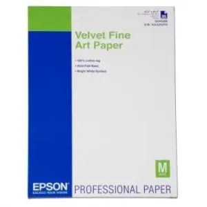 Epson S042096 Velvet Fine Art Paper, um?lecký papír, sametový, bílý, A2, 260 g/m2, 25 ks, S042096,