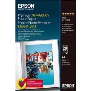 Epson Premium Semigloss Photo Paper, DIN A4, 251g/m2, 20 Sheets