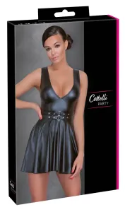 Cottelli - pleated dress with belt (black)L