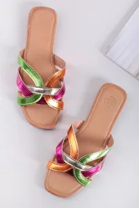 Vícebarevné pantofle Alicia #6079760
