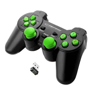 Bezdrátový gamepad Esperanza EGG108G (černý/zelený)