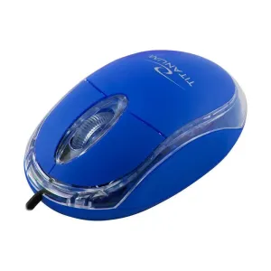 Drátová myš Esperanza TM102B Titanium (modrá)