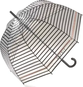 Esprit Dámský holový deštník Long AC Copper stripes 53337