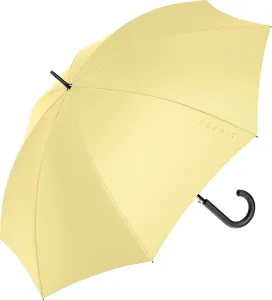 Esprit Dámský holový deštník Long AC Lemon meringue 57008