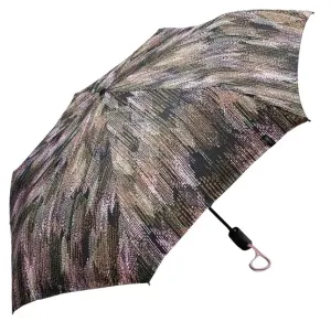 Esprit Dámský skládací deštník Easymatic Light Blurred Edges 58647 Taupe Gray