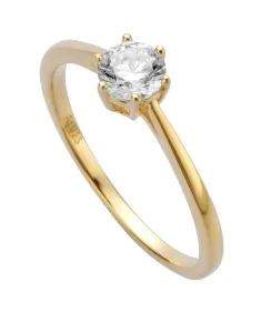 Esprit Pozlacený prsten se zirkonem Sole ESRG013912 53 mm