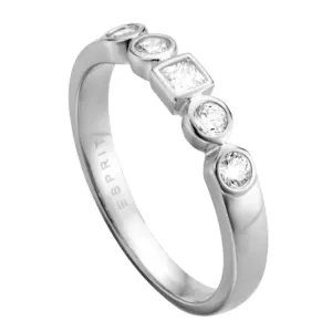 ESPRIT stříbrný prsten se zirkony ESRG005211xx #4927659