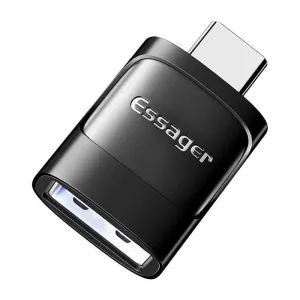 Adaptér USB 3.0 samice na USB-C samec OTG Essager (černý)