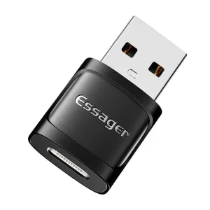 Adaptér USB-C samice na USB 3.0 samec OTG Essager (černý)